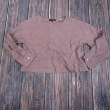 Madewell Womens 2XS Pink Red Relaxed Fit Tulip Back Top