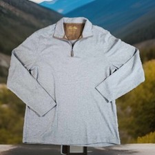 Tasso Elba Shirt Mens Medium Supima Quarter Zip Cotton M