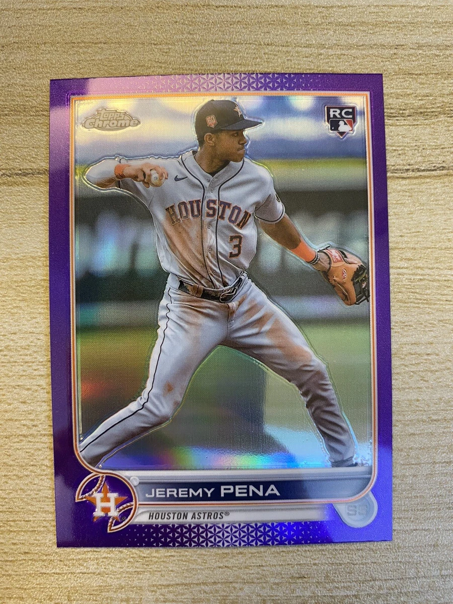 2022 Topps Chrome Update Jeremy Pena Rookie #USC136 Purple Parallel
