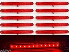 #24V Red Rear 12 LED Side Marker Perimeter Lights x10 for Truck Scania MAN Volvo