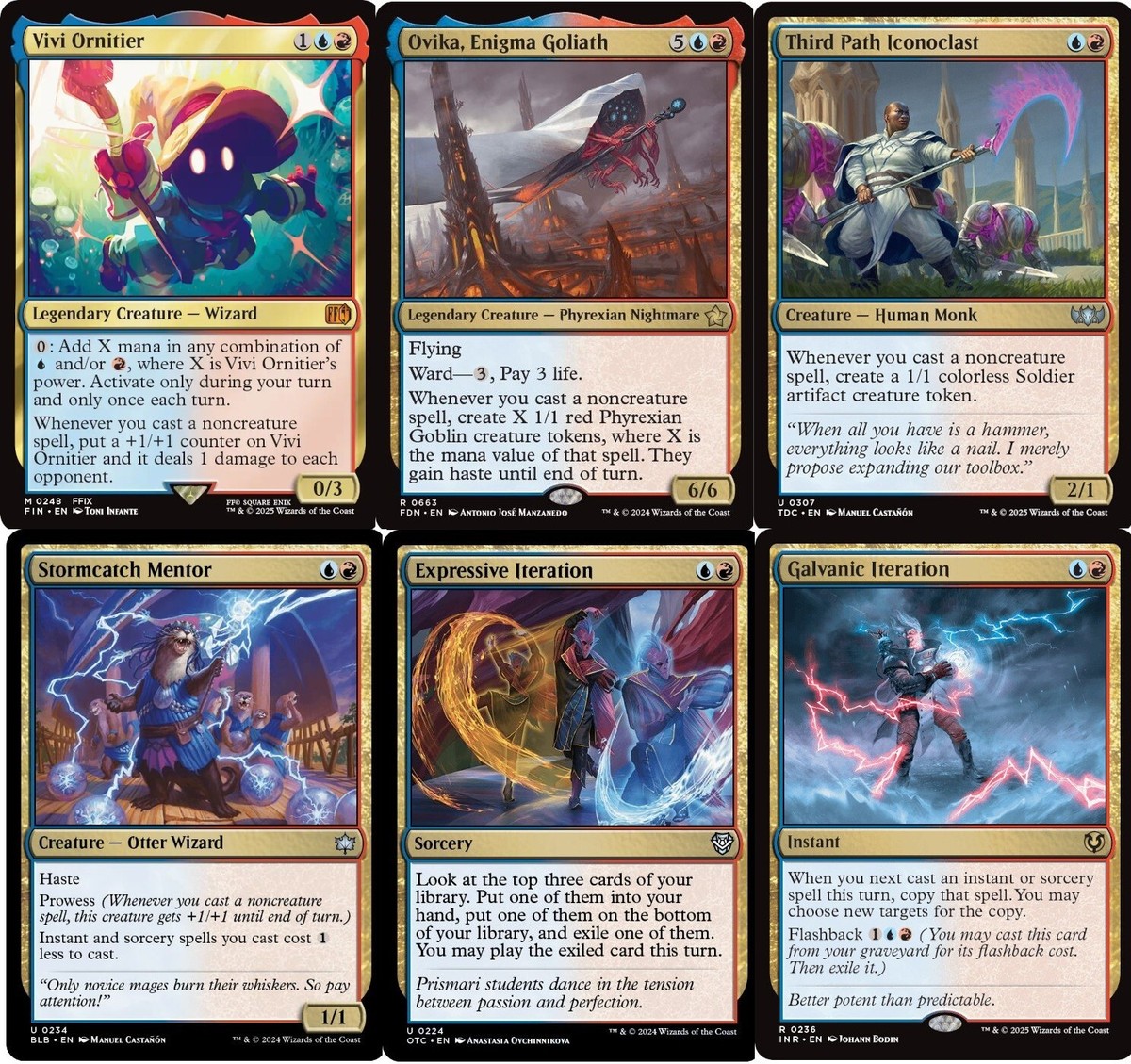 MTG Commander EDH Deck Vivi Ornitier 100 Cards Deck Izzet Final