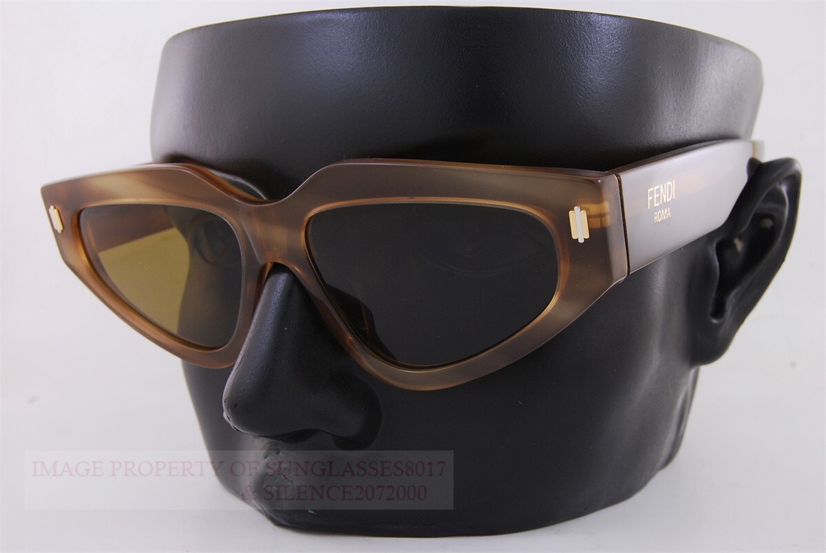Brand New FENDI Sunglasses FE 40163U 59E Horn/Brown For Women | eBay