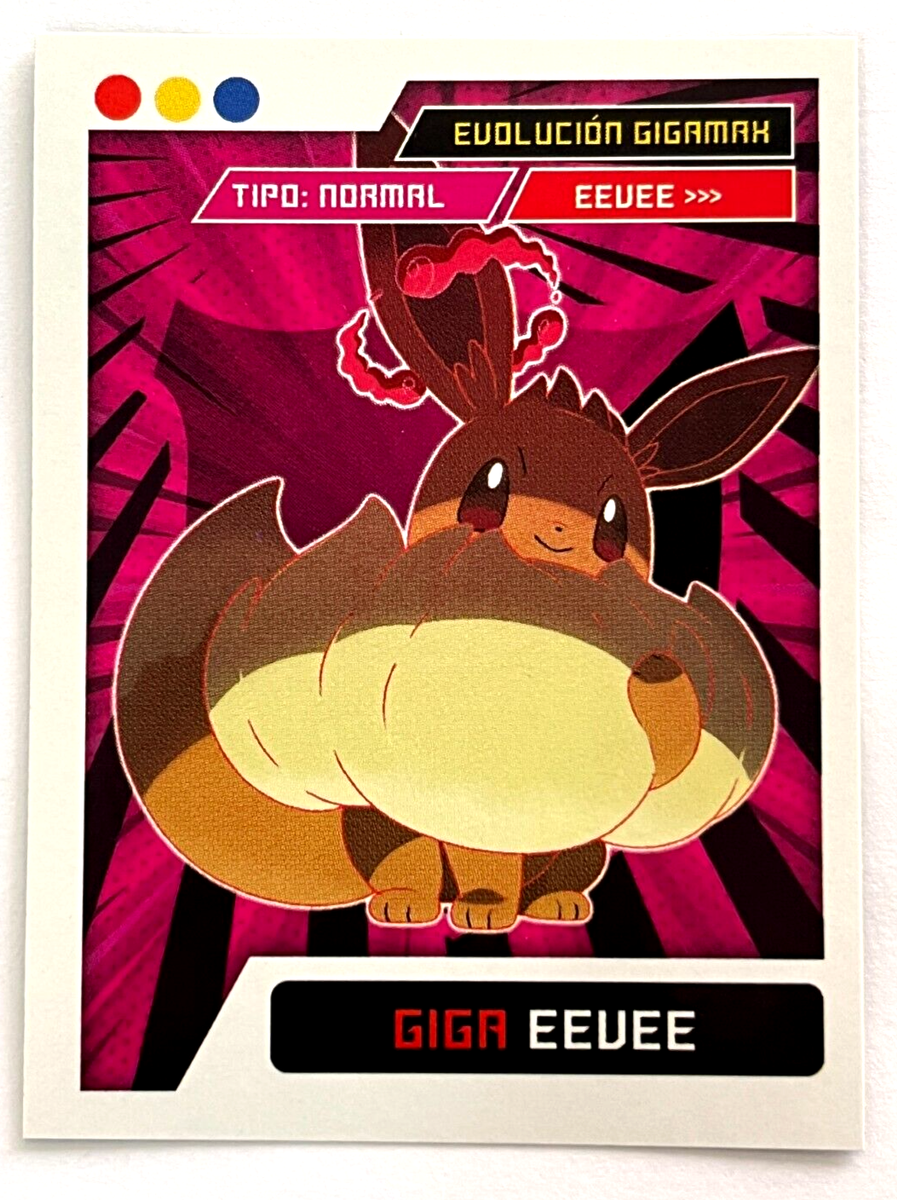 2024 POKEMON SCARLET & VIOLET EO Sticker #187 GIGA EEVEE Peru | eBay