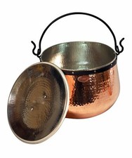 CopperGarden Kupferkessel 20 Liter mit Deckel | antihaft 100% Zinn | Kupfertopf