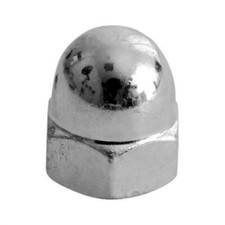 DOME NUTS STAINLESS / ZINC M5 - M20 DOMED NUTS HEX HEAD M6 M8 M10 M12 M16 STEEL