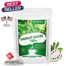 24 Soursop Tea Bags Natural Herbal Guanabana Graviola Organic Promote Digestion