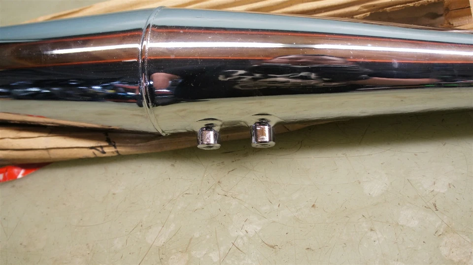 SILENCIADOR TRIUMPH T120 T140 TR6 TR7 750 650T120V T140V BONNIVILLE NUEVO *2582 Foto 3 de 4