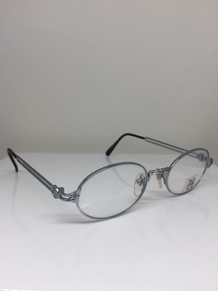 Nuevas gafas vintage Jean Paul Gaultier JPG 57-6103 C. plateadas 48 mm hechas en Japón Foto 4 de 4