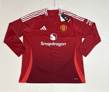 Adidas Manchester United 24/25 Long Sleeve Home Jersey Men Size 2XL IT1971