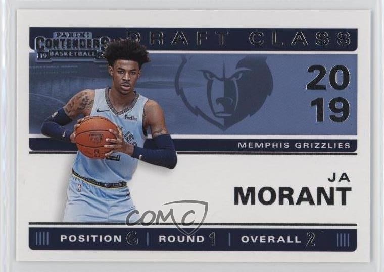 2019-20 Panini Contenders 2019 Draft Class Contenders Ja Morant #2 Rookie RC