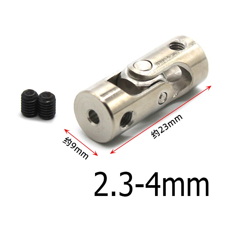 Universal Flexible Shaft Coupling Coupler Motor U Metal Joint Connector RC Boat