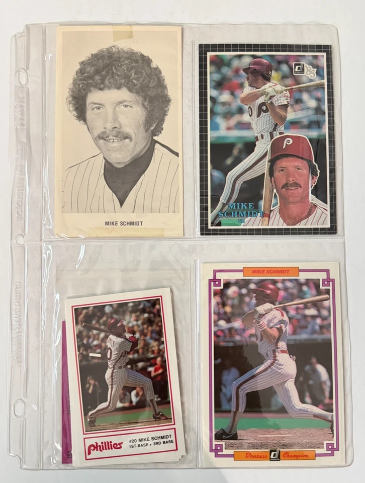 20 世纪 80 年代 60 多张迈克·施密特卡片和纪念品 - 状况良好 — 第 4/4 张图片