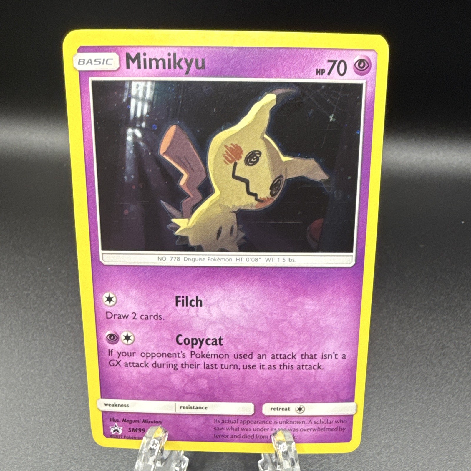 The Pokémon Company Mimikyu SM99 SM Promo Holo 2017 Basic 70 HP English