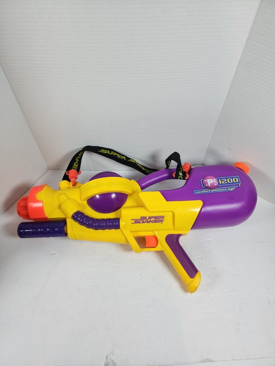 Vintage Super Soaker CPS 1200 Water Gun w/ Shoulder Strap WORKING