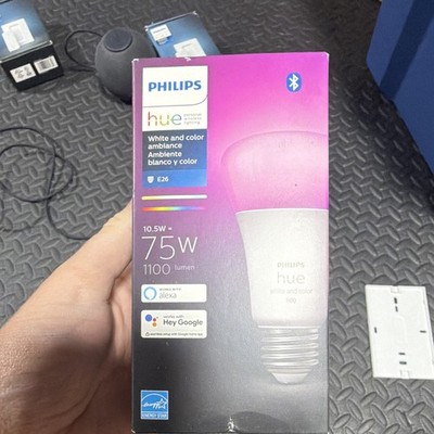 Philips Hue White & Color Ambiance E26 1100lm 10.5W Bluetooth Dimmable