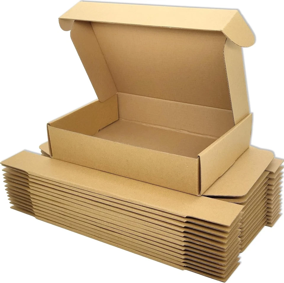 Lot of 50 Brown Corrugated Cardboard Boxes for Shipping Packaging (7" x 5" x 2") - Image 2 of 4