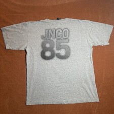 Y2K Vintage JNCO 85 Logo Spell Out T Shirt Mens XL Front Back Made In USA
