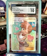 Misty's Favor (Full Art) 235/236 Sm-Unified Minds Holo CGC 10 on eBay