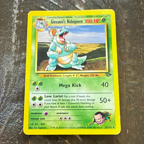 Pokémon TCG Giovanni's Nidoqueen 23/132 Gym Challenge Rare Regular EN