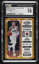 2022 Contenders Optic Season Ticket Gold Wave Prizm 9/10 Kyle Kuzma CGC 10 19yl