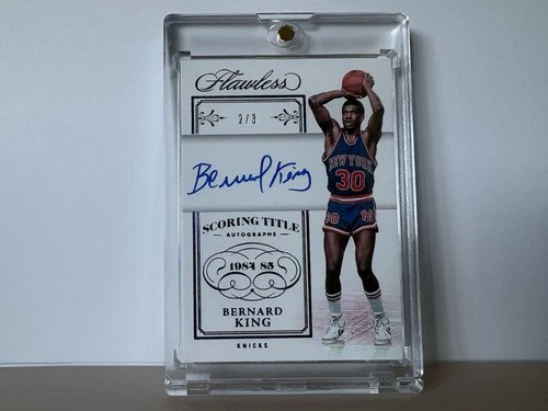 Bernard King - /3 - 2023 Panini Flawless - Scoring Title Autographs #FST-BKI