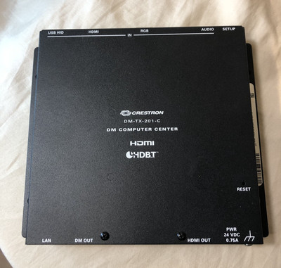 Crestron DM-TX-201-C 6504168 DigitalMedia 8G Fiber Transmitter Tested Working