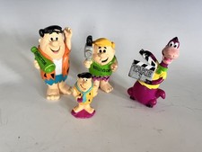 3 Flinstones Hollyrock PVC Figures Director Fred  Dino and Barney 1992