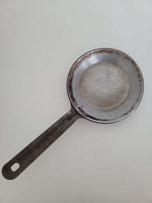 Pfanne Stielpfanne vintage, Shabby Chic Deko, vor 1945