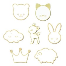 Children Cartoon Acrylic Wall Mirror with Rope Hanging Bathroom