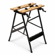 NEW! DIY Folding Foldable Trestle Work Bench Workbench Portable 100kg
