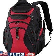 Durable Laptop Backpack USB Port RFID Pockets Multi-Functional Travel Bag