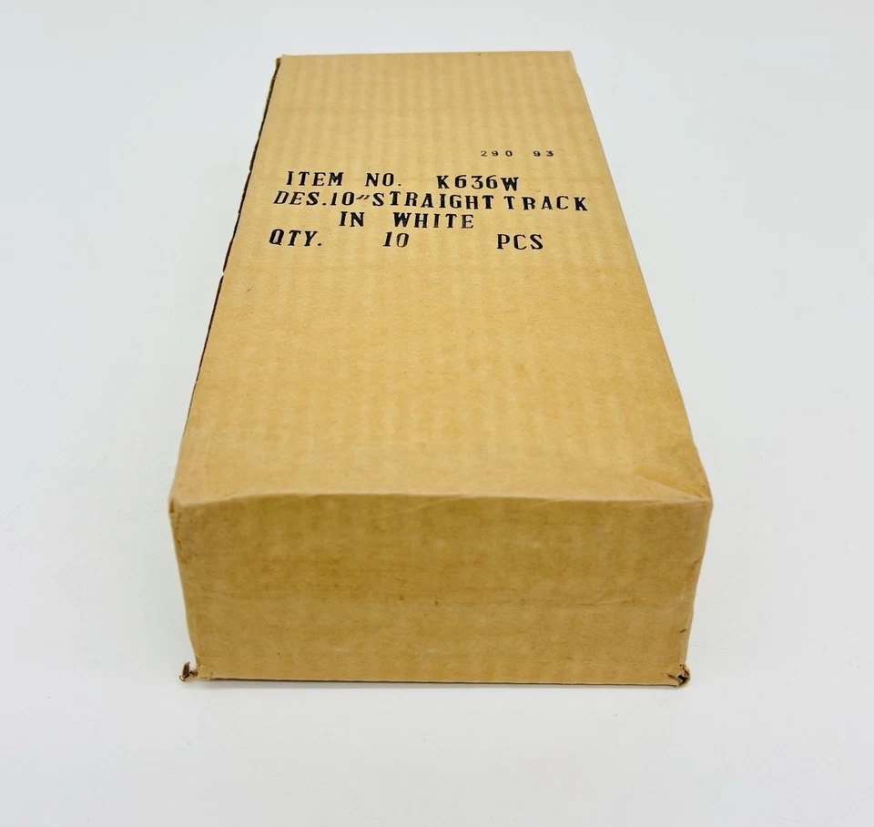 K-Line O White 10" Straight Track 10pcs Christmas Girls Set K636W New Sealed - Image 3 of 4