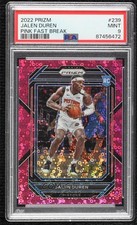 2022-23 Panini Prizm Fast Break Pink 28/50 Jalen Duren #239 PSA 9 MINT j6a