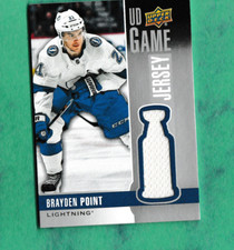 Brayden Point Tampa Bay Lighting 2019/2020 Upper Deck jersey card #GJ-BP