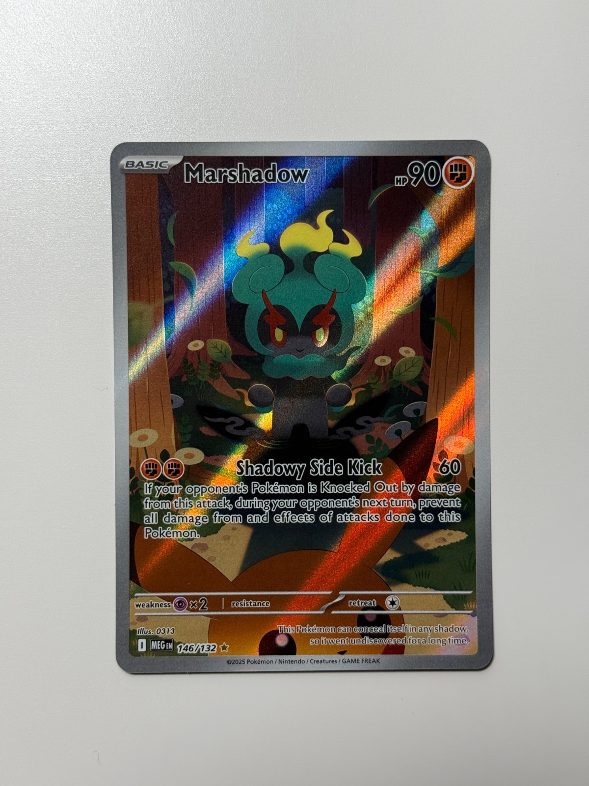 Marshadow 146/132 Illustration Rare Mega Evolution Base Set Pokemon TCG