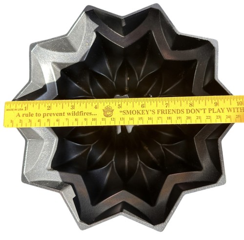 Nordic Ware Star Bundt Pfanne - Pro Cast Heavy Cast Aluminium - 10 Tassen RAR - Bild 4 von 5