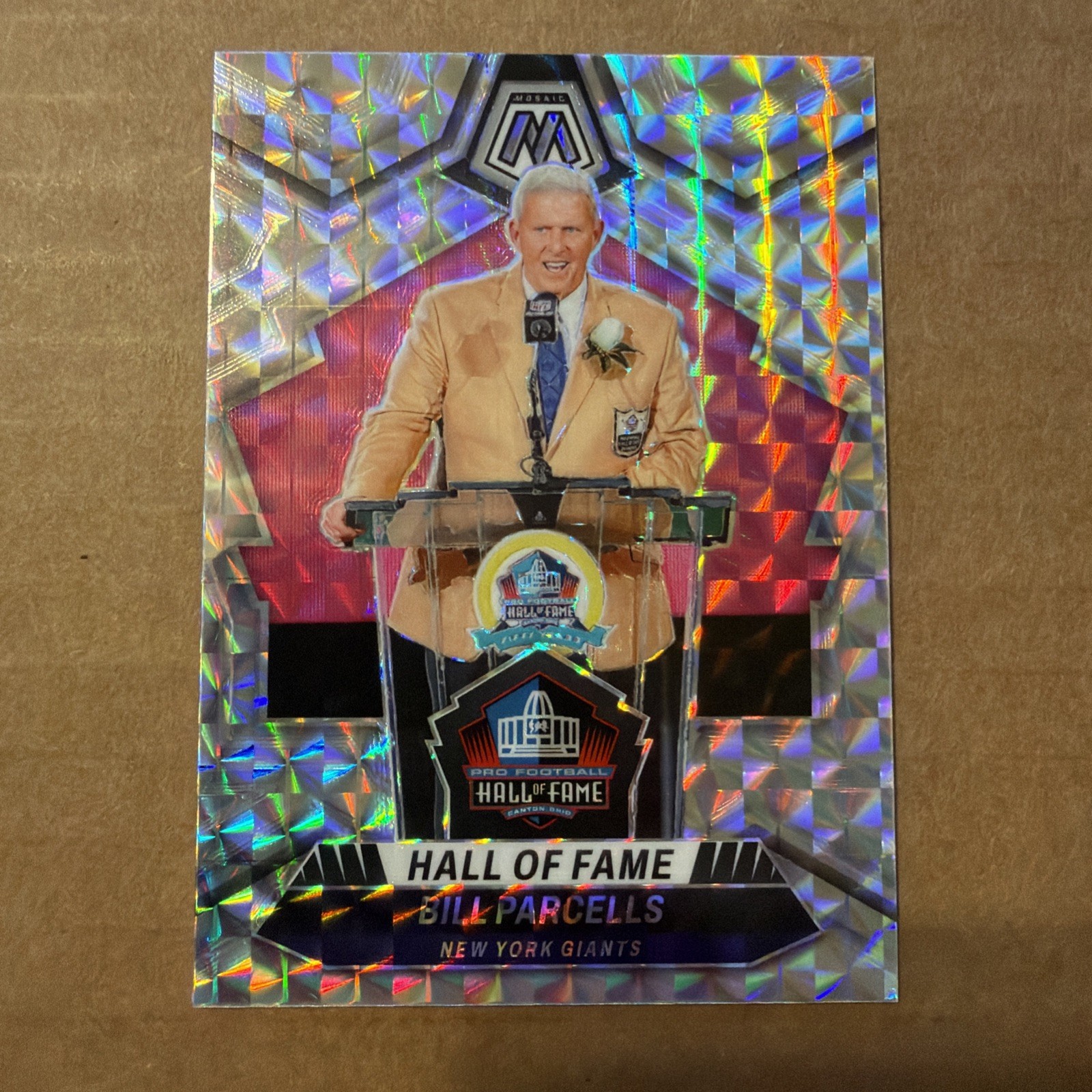 2024 Panini Mosaic - Hall of Fame Bill Parcells #292 Mosaic Prizm