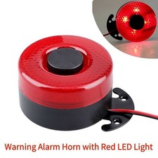 12V 24V Vehicle Backup Alarm with LED Light Loud 105dB Reversing Sound
