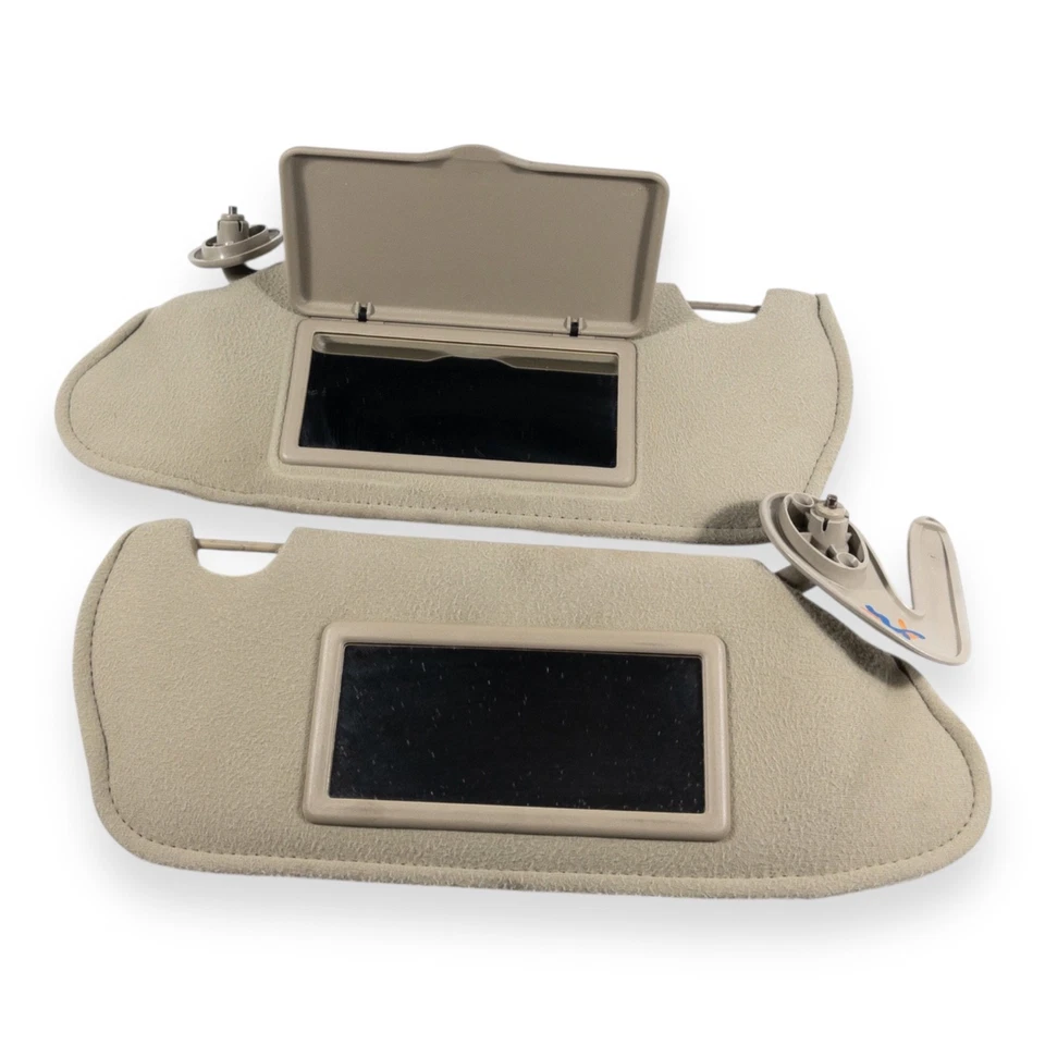 2003-2007土星离子驱动器和乘客侧遮阳板套装一对米色布 — 第 4/4 张图片