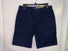 NWT Carhartt 10 inseam Size 8 Canvas Work Shorts Rugged Flex Loose Fit BS3111-W
