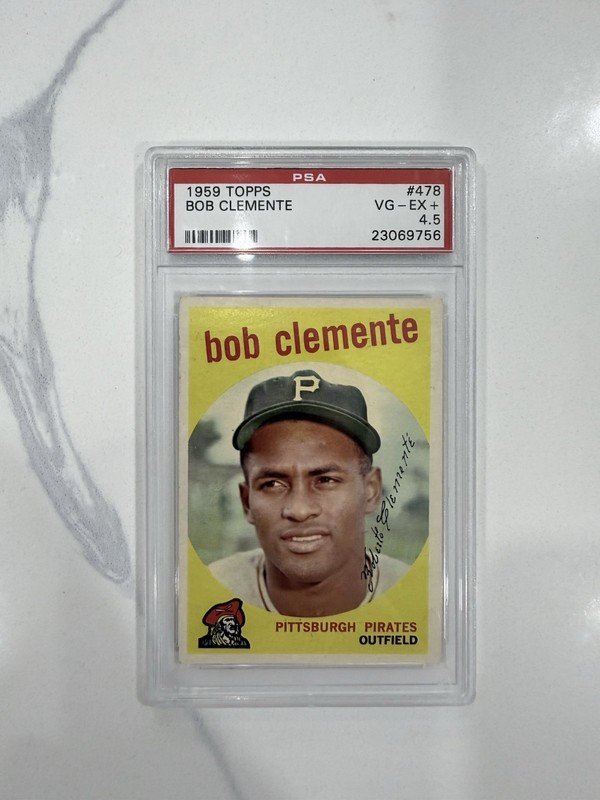 1959 Topps Set-Break #478 Bob Clemente PSA 4.5 VG