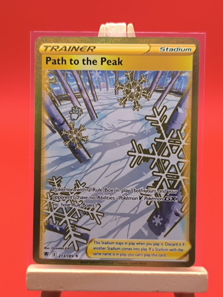 Path to the Peak 213/189 Astral Radiance Full Art Gold Secret Rare Pokemon Card | eBay Path to the Peak 213/189 Astral Radiance Full Art Gold Secret Rare Pokemon Card | eBay
