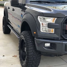 4* Fender Flare For 2015 2016 2017 Ford F150 Styleside w/ LED Light Raptor Style