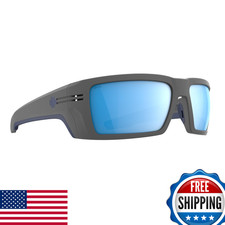 Spy - Rebar Se Ansi Matte Gray Happy Boost Polar Ice Blue Mirror Medium-Large