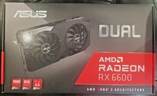 ASUS Dual Radeon RX 6600 8GB GDDR6 Graphics Card GPU with RETAIL BOX