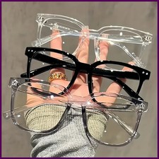 3 pairs of universal fashion glasses, square-framed glasses, fashionable campus
