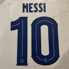 2019-20 MESSI Barcelona 3rd Nameset Name Number Dorsal Parche Badge