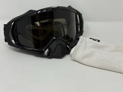 Oakley Mayhem Pro MX Motocross Goggles Jet Black With Spare Clear Lens
