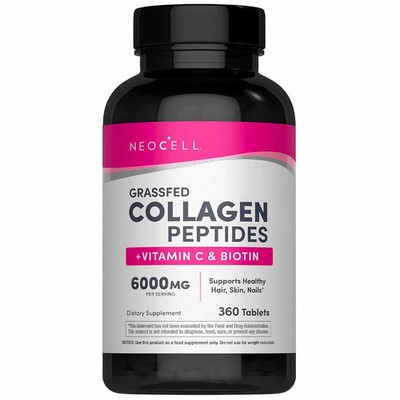 NeoCell Super Collagen + Vitamin C & Biotin Tablets 360 ct. FREE SHIPPING