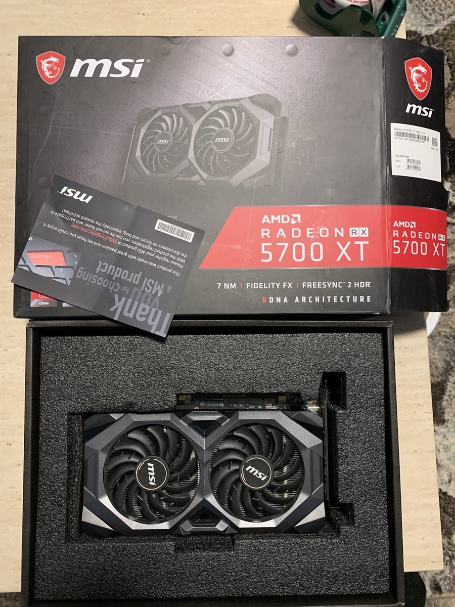 MSI AMD Radeon RX 5700 XT 8GB GDDR6 Graphics Card (R5700XTMHC) for